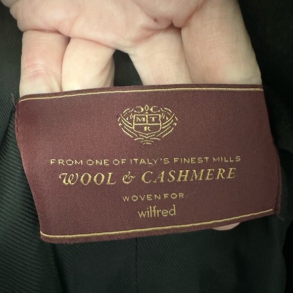 Aritzia Wilfred Wool Cashmere Blend Long Coat Small - Picture 5 of 7